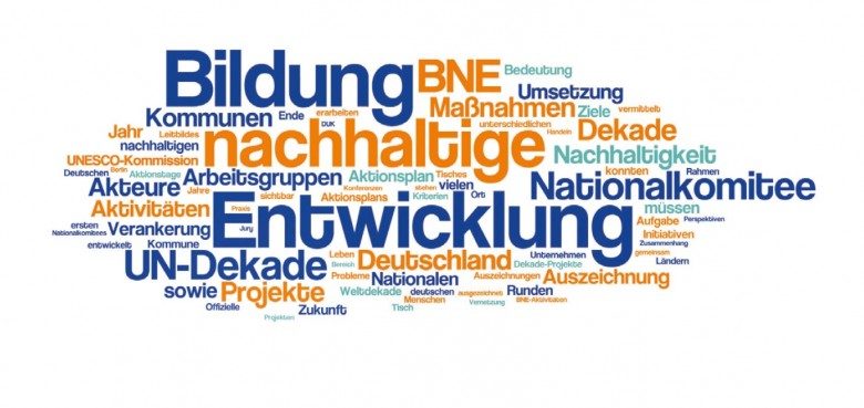 chorus ev - begriffe bildung, bne, kommunen, umsetzung, dekade, nationalkomitee, entwicklung, deutschland, nachhaltig sind zu sehen