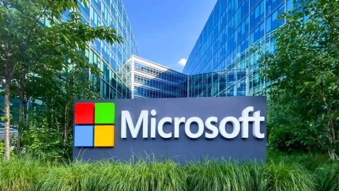 chorus e.v. - gebaede im grünen, vorne aufschrift microsoft